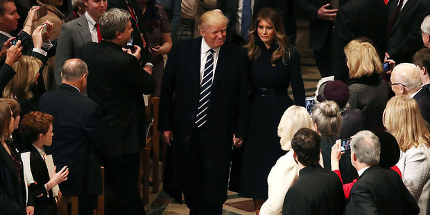 Prayer gatherings, religious ceremonies and church services are an important part of the Trump Administration. Photo / Getty Images