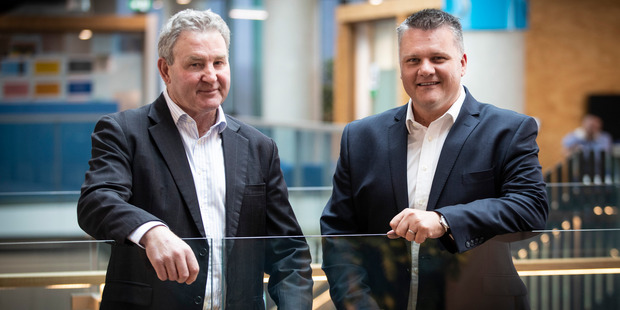 Fonterra chairman John Monaghan and interim chief executive Miles Hurrell. Photo/NZ Herald.