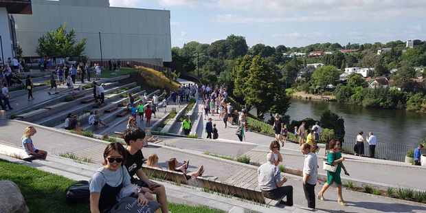 Victoria on the River opened to a crowd of just over 200 people on Thursday night. Photo / Tom Rowland