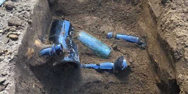 Bottles found in Durham Lane. Photo / supplied