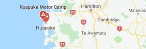 The man was swept from the rocks at Ruapuke, near Raglan. Photo / Google Maps