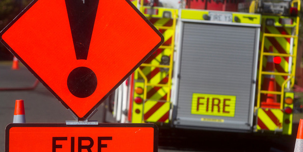 A house on Church Rd was well alight when fire crews arrived. Photo / File