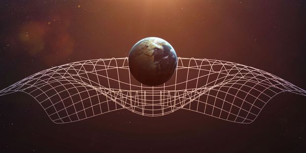 Gravitational waves are cosmic ripples that travel through the universe at the speed of light. Image / 123RF