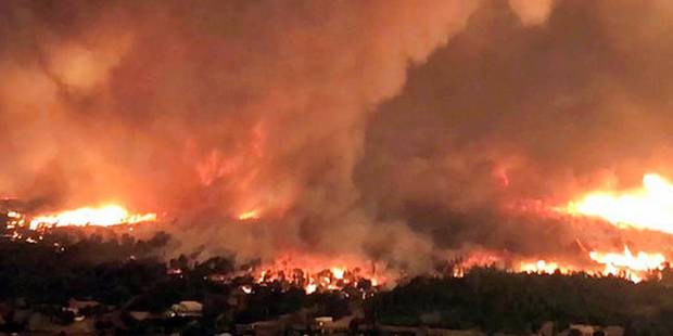 The Geophysical Research Letters journal used satellite and radar data to suggest how a monstrous "firenado" the size of three football fields developed on July 26. Photo / Supplied
