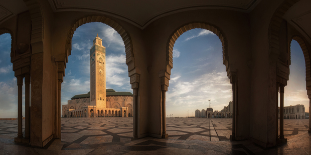 Morocco's biggest mosque: Hassan II Mosque, Casablanca.Photo / Getty Images