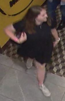 The CCTV image of Millane on Saturday night at SkyCity. Photo / via Police
