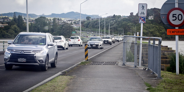 Tauranga's Hairini Bridge could support a third lane without being widened, engineers say. Photo / Andrew Warner