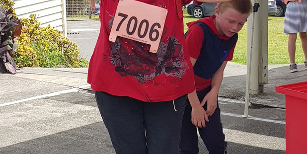 Helen Reynolds successfully completed the 5km run/walk. Photo / Supplied