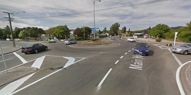 The incident happened just before 5pm at the Mill Road roundabout.