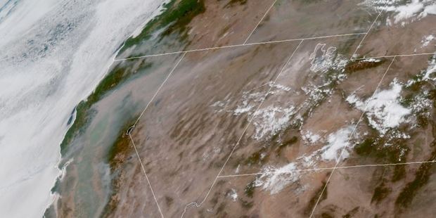 Nasa released images of satellite footage.