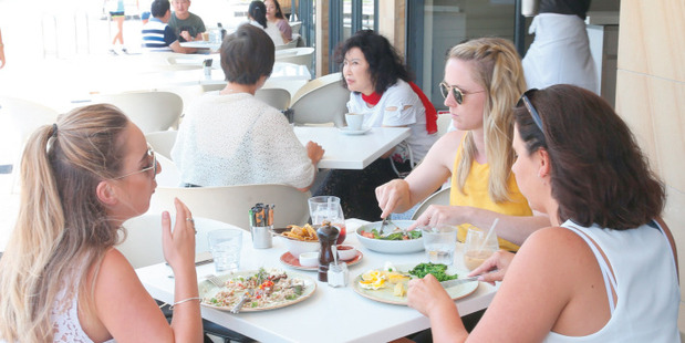 Diners at Cafe on Kohi. Photo / Doug Sherring