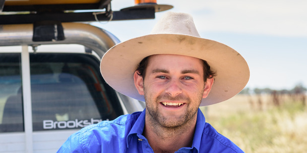 Victorian Farmer Ben Brooksby is the brains behind The Naked Farmer. Photo / Emma Coutts