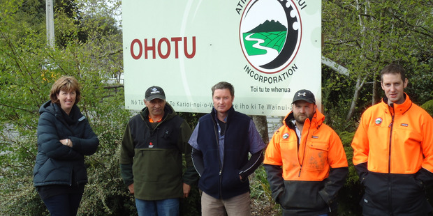 Ohotu Station is managed by Dean Francois (centre). Photo / Supplied