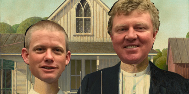 Jason Uden and Jeremy Rookes, aka - the Two Farmer Js. Photo / File