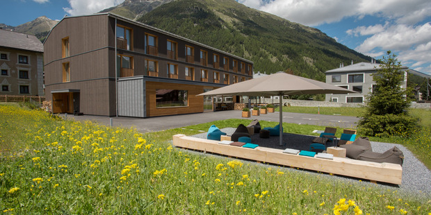 Bever Lodge in the Engadine Valley.