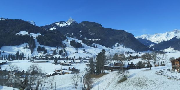 An alpine winter wonderland