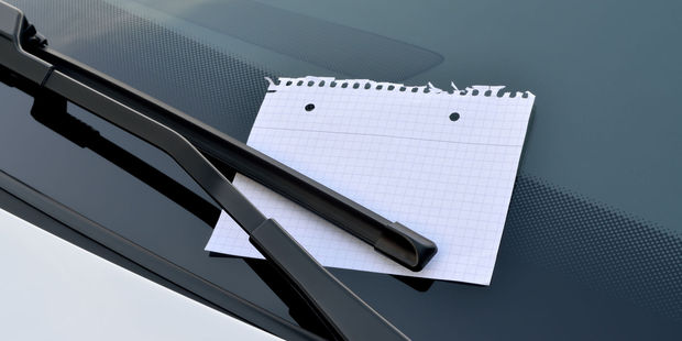 An Auckland woman was stunned after she returned to her car to find a vile note left by an angry stranger. Photo / 123rf / Not illustrative of actual incident