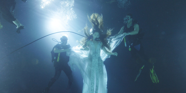 Auckland based company Kumeu Film Studios has created a chlorine-free underwater dive tank. US drama "The Shannara Chronicles" has already filmed a scene using the tank. Photo / Supplied.
