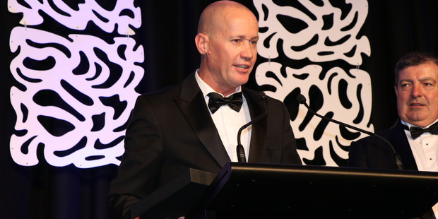 Award winner Bob Anderson at the 2017 NZ Master Painters Awards.