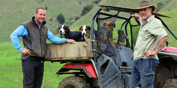 The Broadwood farm owned by brothers Peter and Angus McCraith (right, with farm manager Doug Booth) was one of the first target farms in Extension 350.