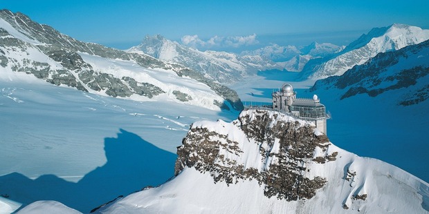 The Sphinx astronomical observatory is above Jungfraujoch named after the rocky summit on which it is located.
