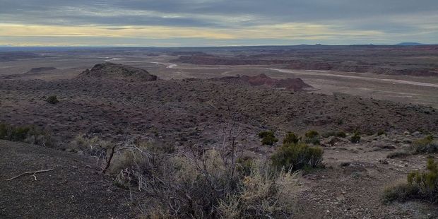Painted Desert at dusk.