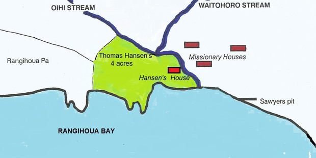 Thomas Hansen's holding on the map.