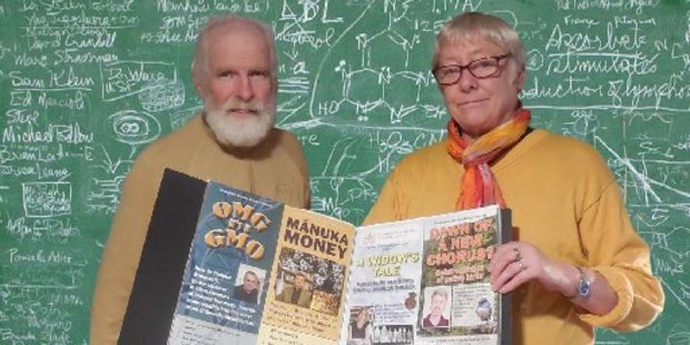 Peter and Ella Grant, the energy behind Whanganui's science forum.